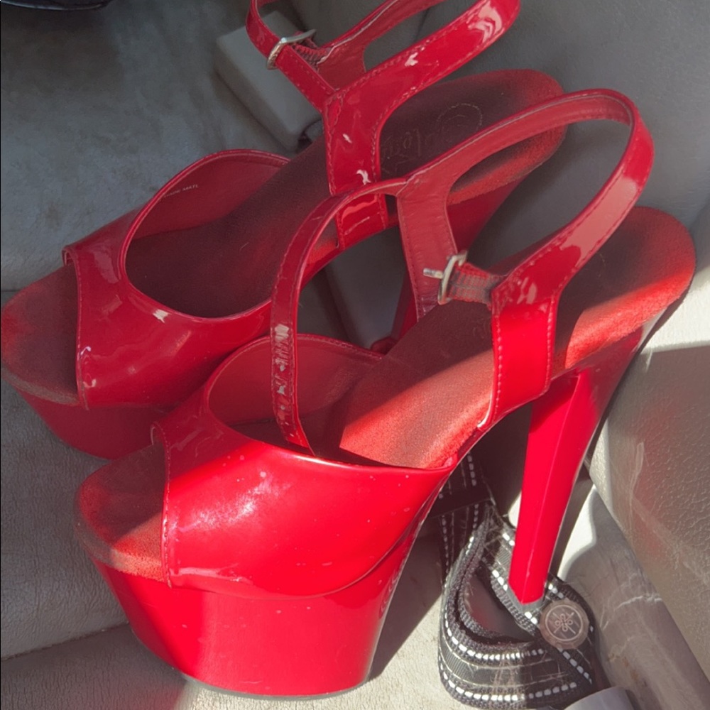 Pleaser red heels